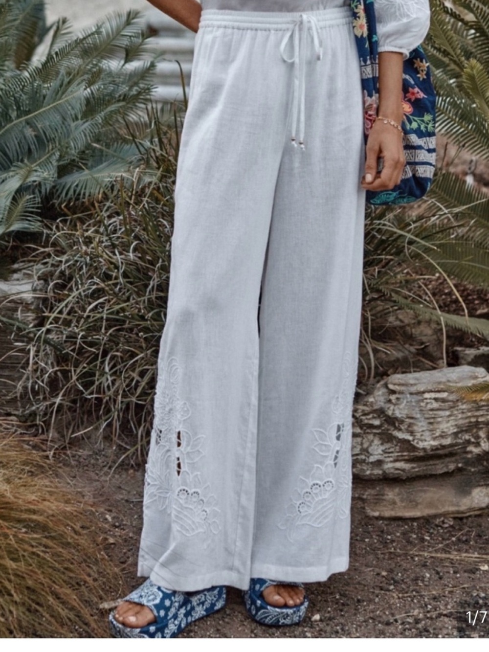 Johnny Was White Pants